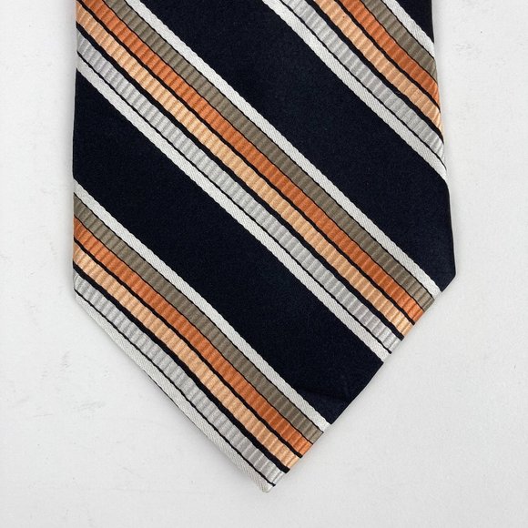 Stafford Striped 100% Silk Neck Tie - Picture 1 of 3